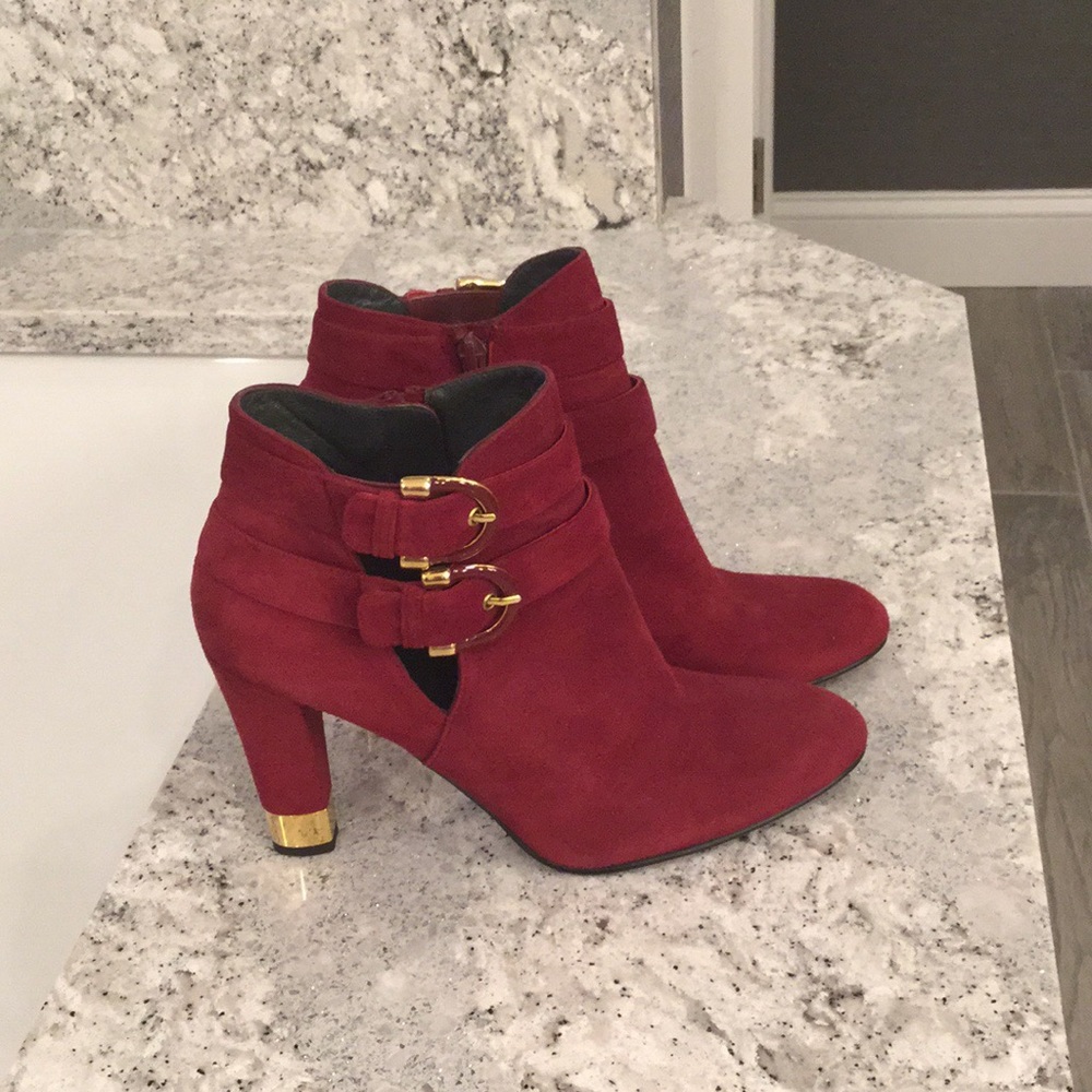 Suede booties